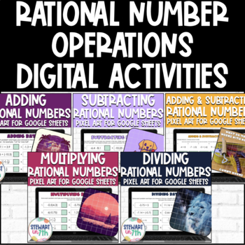 Color By Number - One Step Equations - Rational Numbers - 7th Grade Math