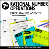 Rational Number Operations Error Analysis Activity | Fract