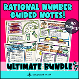 Rational Number Operations Guided Notes BUNDLE | Add Subtr