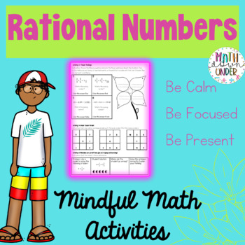 Preview of Rational Number Operations - Mindful Math Freebie
