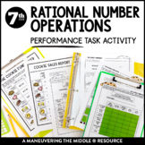 Rational Number Operations Performance Task | 7th Grade Un