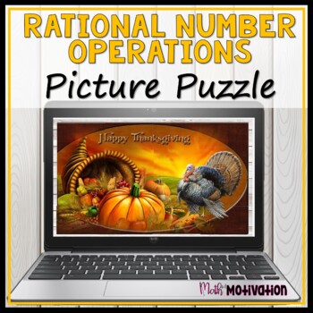 Preview of Rational Number Operations Picture Puzzle