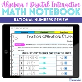 Rational Number Operations Review Digital Interactive Note