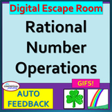 Rational Number Operations St. Patrick's Day Activity - Di