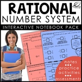 Rational Number System Interactive Notebook Set | Distance