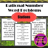 Rational Number Word Problem Stations