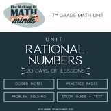 Rational Numbers - 7th Grade Math Unit (Bare Bones Unit)