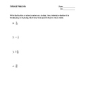 Rational Numbers Fraction to Decimal Worksheet & Answer Key