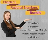 PreAlgebra: Rational Numbers Powerpoint Lesson Plans BUNDLE
