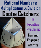 Multiplying and Dividing Rational Numbers Activity (Cootie