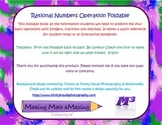 Rational Numbers Operations Foldable (Integers, Fractions,