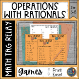 Rational Numbers Order of Operations Math Tag Relay