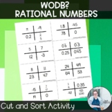 Rational Numbers Which One Doesn't Belong TEKS 7.2a