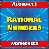 Rational Numbers for Algebra (Worksheet 2)