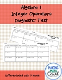Rational Operations Diagnostic Test- Algebra 1 - Differentiated