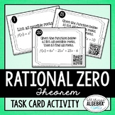 Rational Zero Theorem (Rational Root Theorem) | Task Cards