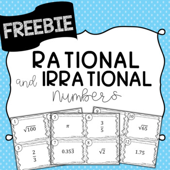 Preview of Rational and Irrational Numbers