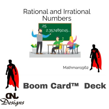 Preview of Rational and Irrational Numbers Boom Card™ Deck