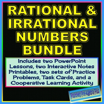 Preview of Rational and Irrational Numbers Bundle