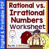 Rational and Irrational Numbers Categorizing Worksheet