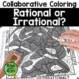 Rational and Irrational Numbers Collaborative Coloring Wor