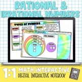 Rational and Irrational Numbers Digital Interactive Notebook