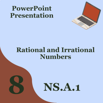 Preview of Rational and Irrational Numbers Editable PowerPoint 8.NS.A.1
