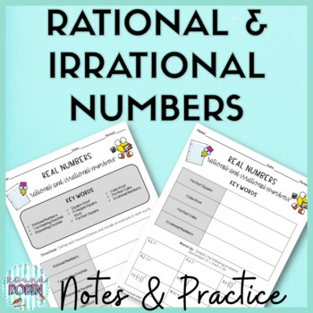 Preview of Rational and Irrational Numbers Guided Notes