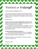 Rational and Irrational Numbers Notes and Activity