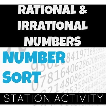 Preview of Rational and Irrational Numbers Activity card sort (Interactive notebook option)