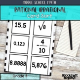 Rational and Irrational Numbers Sort and Order