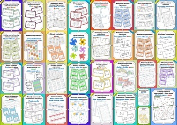 Preview of Rational expressions BUNDLE (800+ pages)