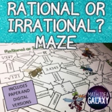 Rational or Irrational Number Activity - Math Maze