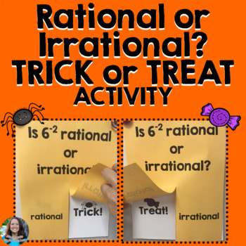 Preview of Rational or Irrational Numbers Halloween Activity TRICK or TREAT