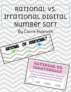 Preview of Rational vs. Irrational Digital Number Sort