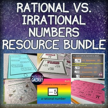 Preview of Rational vs. Irrational Numbers Activities Bundle