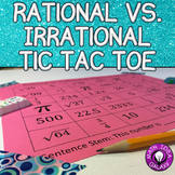 Rational vs. Irrational Numbers Tic Tac Toe Game