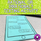 Rational vs. Irrational Numbers Texting Activity