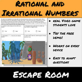 Rational vs Irrational Numbers - Escape Room