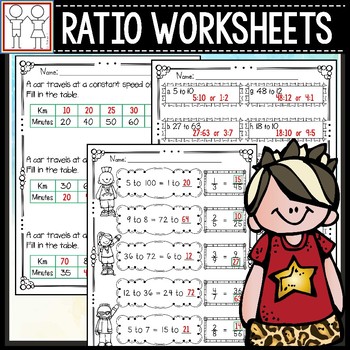 Preview of Ratios and Proportions Worksheets