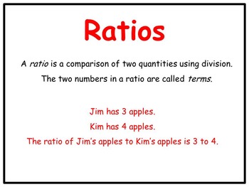 Preview of Ratios