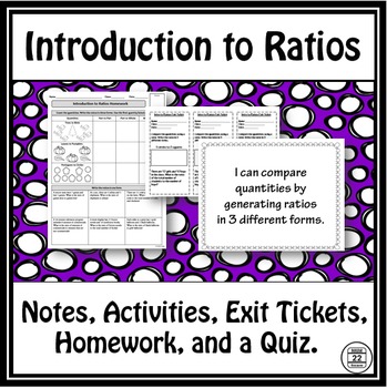 Preview of Ratios Notes and Activities