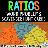 Ratios Activities: Ratios Word Problems Task Cards (6.RP.1 & 6.RP.3)
