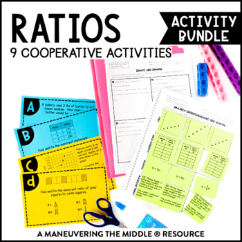 Preview of Ratios Activity Bundle | Ratio Application Activities | 6th Grade Math