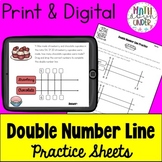 Ratios: Double Number Line Practice - PDF & Digital