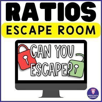 Preview of Ratios ESCAPE ROOM ⭐ Self-checking