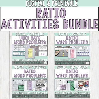 Preview of Ratios - Guided Lessons + Activities Bundle