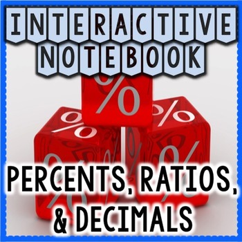 Preview of Ratios, Percents, & Decimals Interactive Notebook