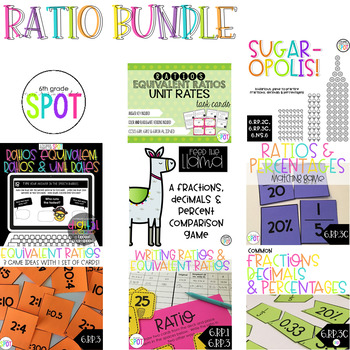 Preview of Ratios & Proportional Relationships BUNDLE