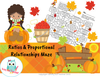 Preview of Ratios & Proportional Relationships Fall Maze